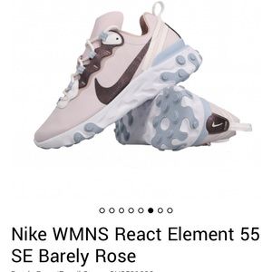 NWT - Nike React Element 55 - Barely Rose